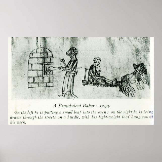 A Fraudulent Baker, 1293 Poster (Framsidan)