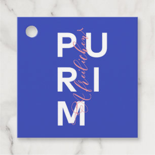 A Freilichen Purim av Hand Gåvor Etiketter