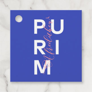 A Freilichen Purim av Hand Gåvor Etiketter