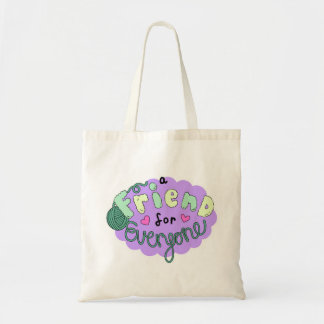 "A Friend for Everyone" Logo Bag Tygkasse