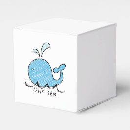 A FRIENDLY WHALE IN HIS SEA Favor Boxes Presentaskar