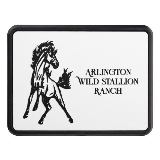 A Frisky Jumping Horse Personal Title Name Dragkroksskydd (Framsidan)