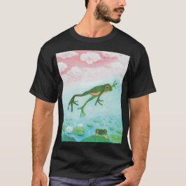 A Frog hoppar till dammbilden T Shirt