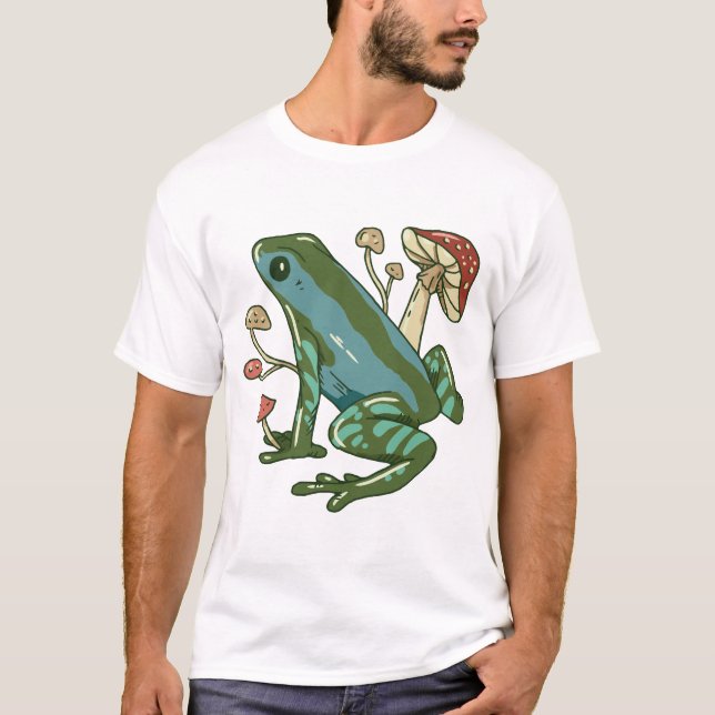 A Frog med svamp T Shirt (Framsida)