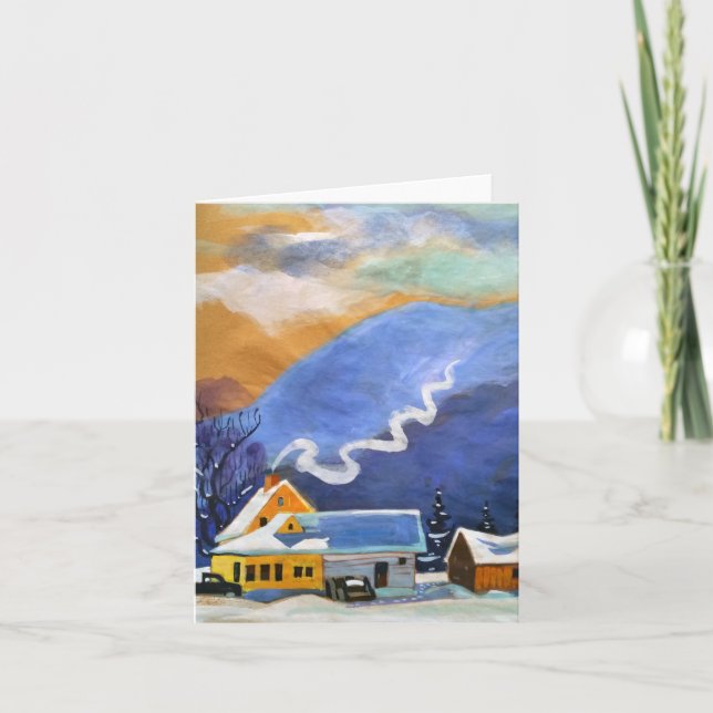 A Frosty Little Farm Helgkort (Framsida)