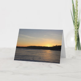 A Fryst solnedgång Kort