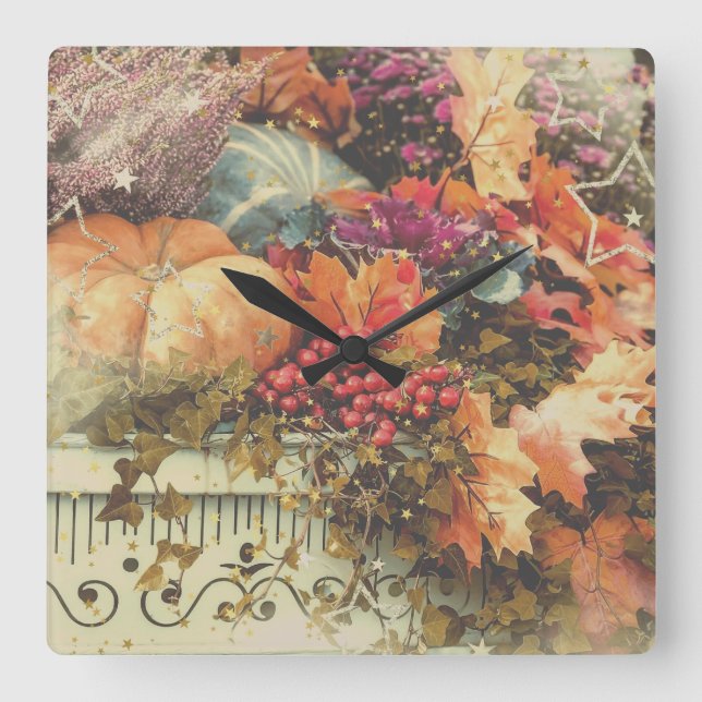 A full harvest of goo thing fyrkantig klocka (Framsida)