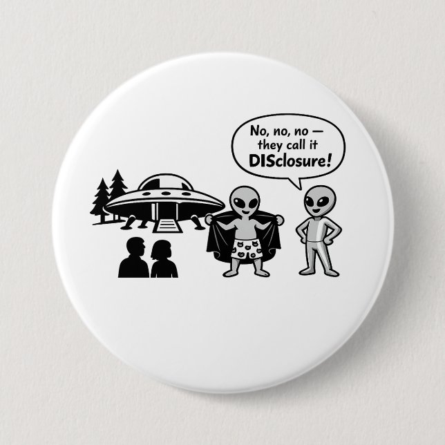 A funny take on The Disclosure movement Knapp (Framsida)