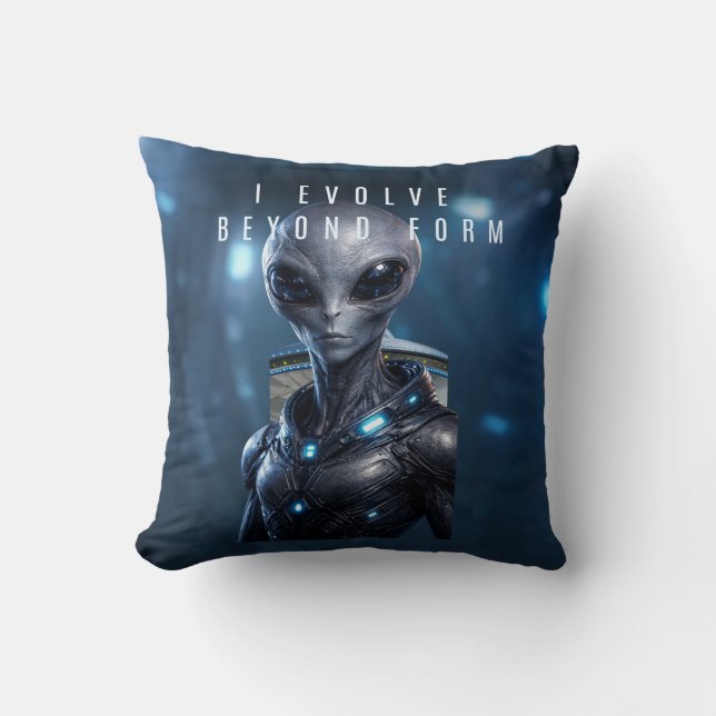 A futuristic pillow design expressing growth kudde (Framsida)