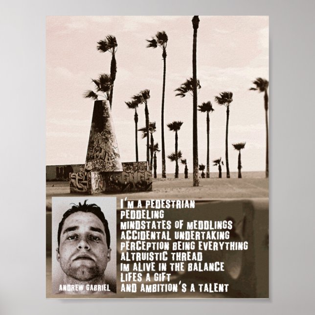 a.gabriel - självblått poster (Framsidan)