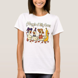 A Gaggle of Silly Geese in Full Costume Chaos T Shirt