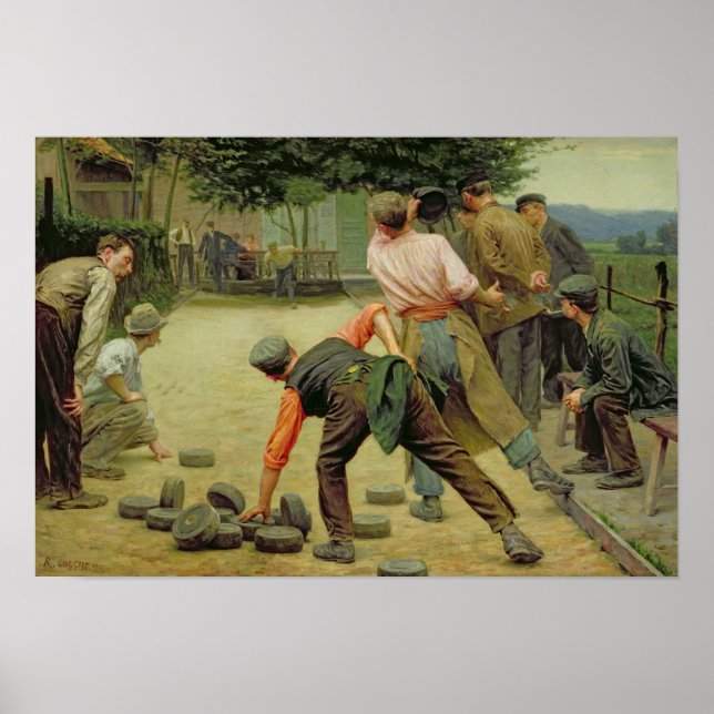 A Game of Bourles in Flanders, 1911 Poster (Framsidan)