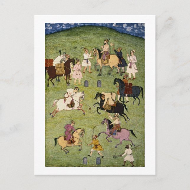 A Game of Polo, from the Large Clive Album Vykort (Framsida)