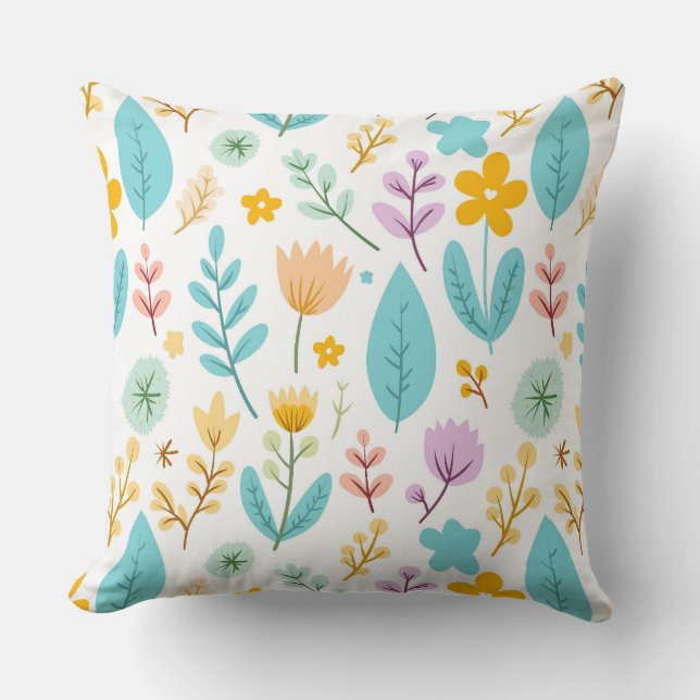 A Garden Fullt Färg Kudde (Framsida)