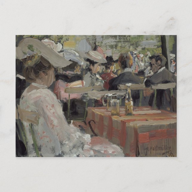 A Garden Restaurant, 1906 Vykort (Framsida)
