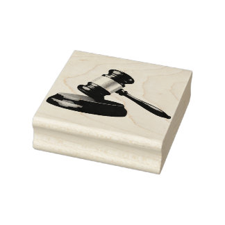 A gavel och ljud block stämpel