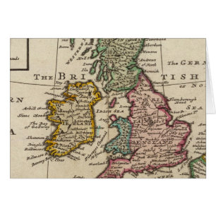 A General karta of Underbarare Britain and Ireland Hälsningskort
