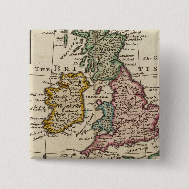A General karta of Underbarare Britain and Ireland Knapp (Framsida)