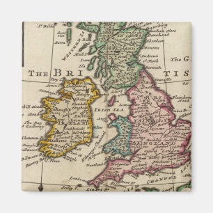 A General karta of Underbarare Britain and Ireland Magnet