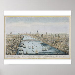 A General View of the City and the River Poster