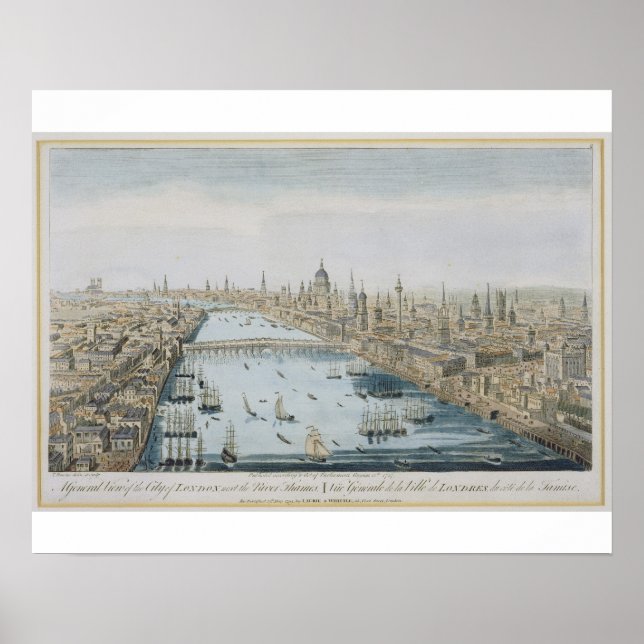 A General View of the City and the River Poster (Framsidan)