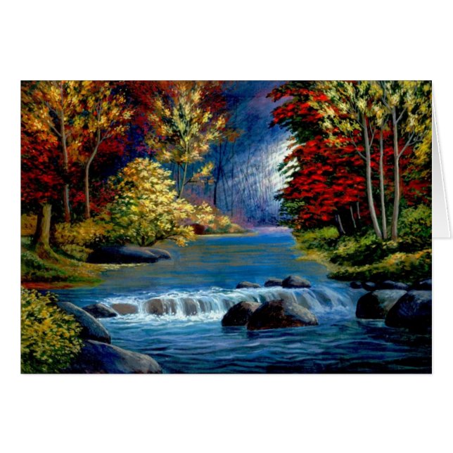 A Gentle River Cards Hälsningskort (Framsidan Horizontal)