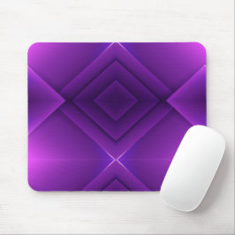 A geometric, purple mouse pad featuring layered  musmatta