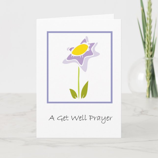 A Get well Prayer Kort (Framsida)