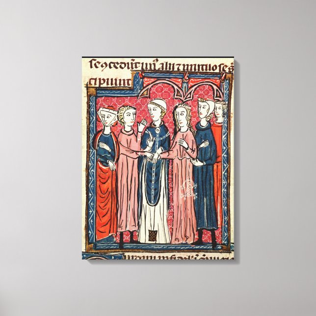 A Giftermål, från Decrets de Gratien Canvastryck (Framsida)