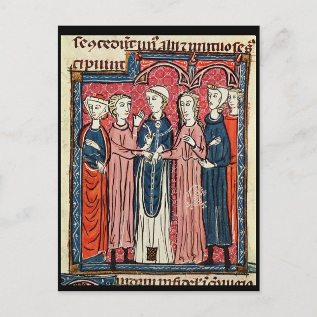 A Giftermål, från Decrets de Gratien Vykort (Framsida)