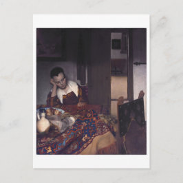 A Girl Asov av Johannes Vermeer Vykort