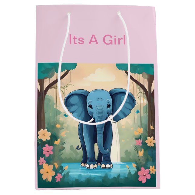 A Girl Blue Baby Elephant. (Framsidan)