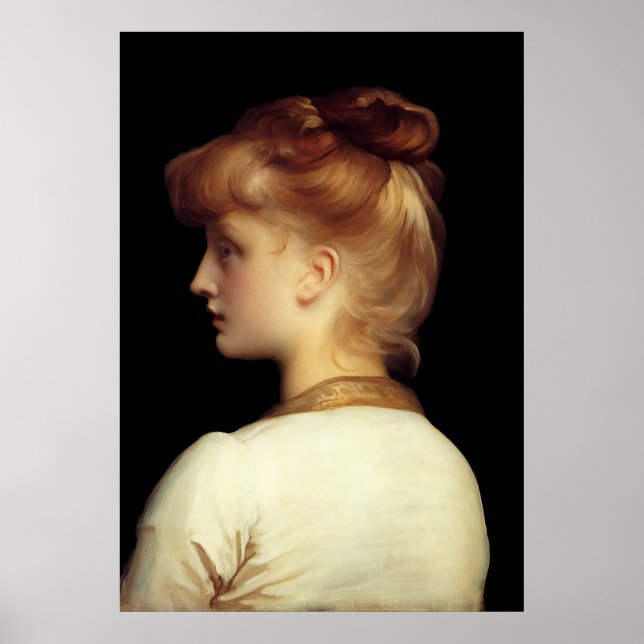 A Girl by Lord Frederic Leighton Poster (Framsidan)