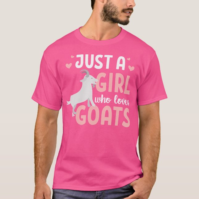 A Girl Kärlek Goats T Shirt (Framsida)