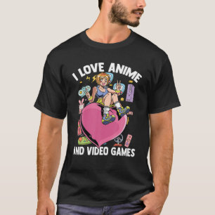 A Girl Kärlek Teckning Sketching Manga Kawaii Amin T Shirt