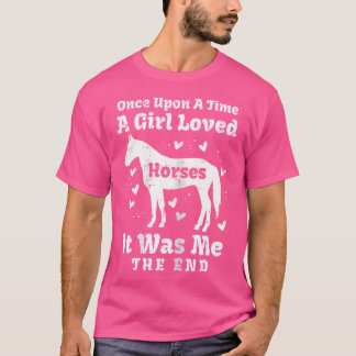 A Girl Loved Horses Equestrian Gi T Shirt