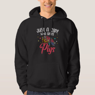A Girl loves Pigs  1 Hoodie
