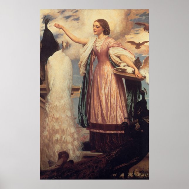 A Girl Matande Peacocks Poster (Framsidan)