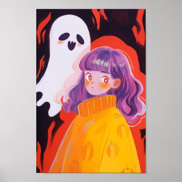 A Girl och Ghost Poster