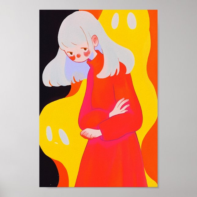 A Girl och Ghost Poster (Framsidan)