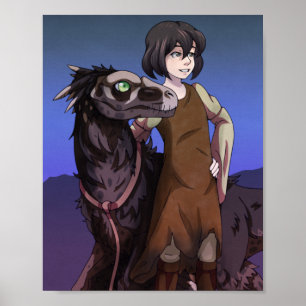A Girl och hennes Dinosaur Poster