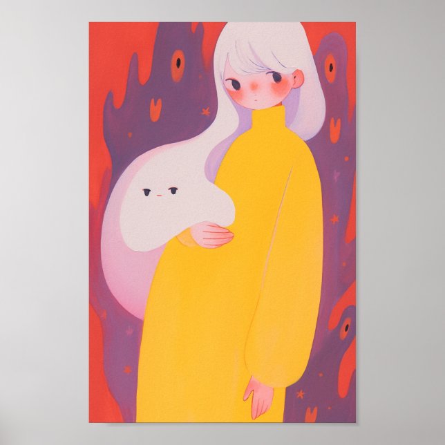 A Girl och hennes Ghost Poster (Framsidan)