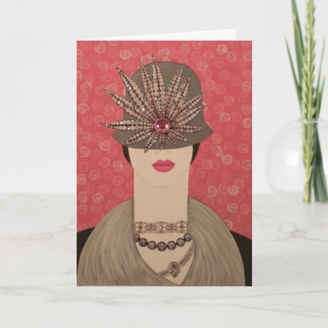 A Girls BF: Förbluffande originalmålning Kort (Framsida)