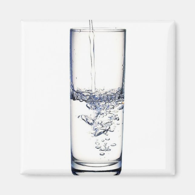 A Glass av Vatten Magnet (Framsidan)