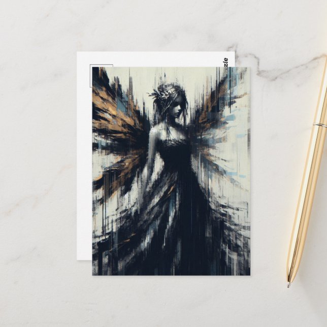 A Glitch Fairy Vykort (Fram/Back In Situ)