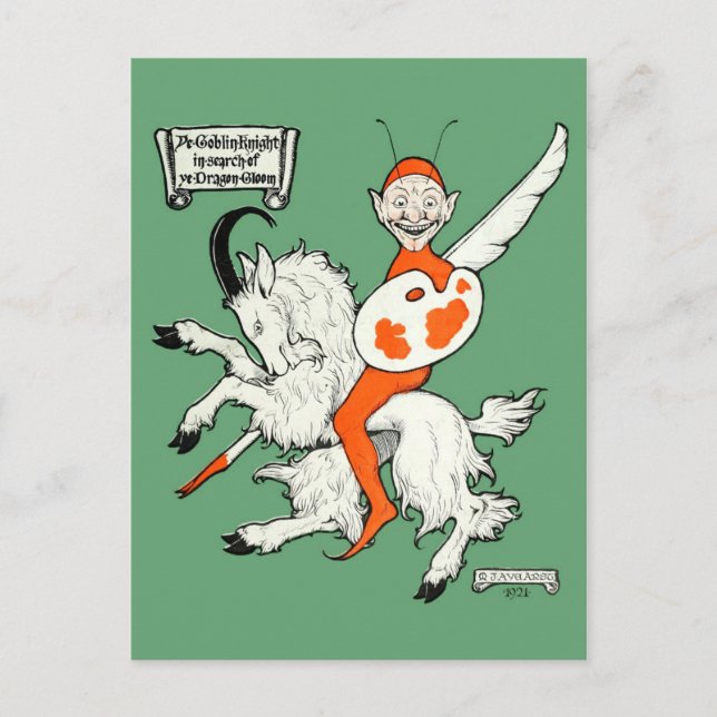 A Goblin Knight Vykort (Framsida)