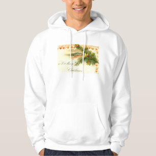 A God jul Hooded Sweatshirtss Munkjacka