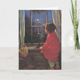 A God jul Kväll av Jessie Willcox Smith Helgkort