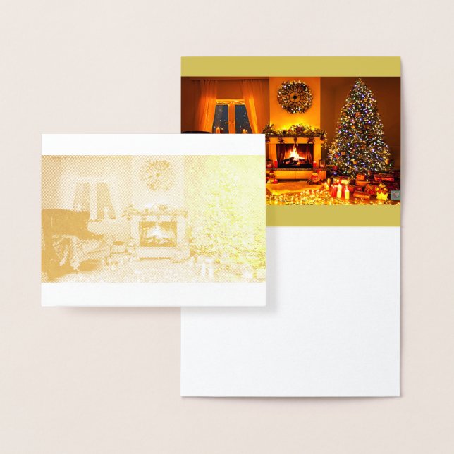 A God jul till dig och ditt flygkort Folierat Kort (Display)