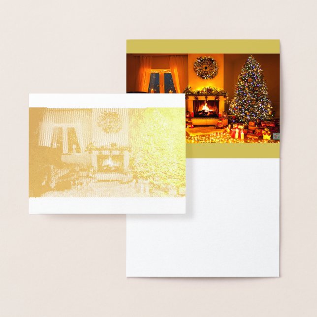 A God jul till dig och ditt flygkort Folierat Kort (Display)